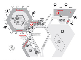 Map of Berlin Tegel airport & terminal (TXL)