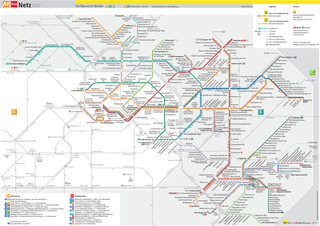 Map of Berlin tram network