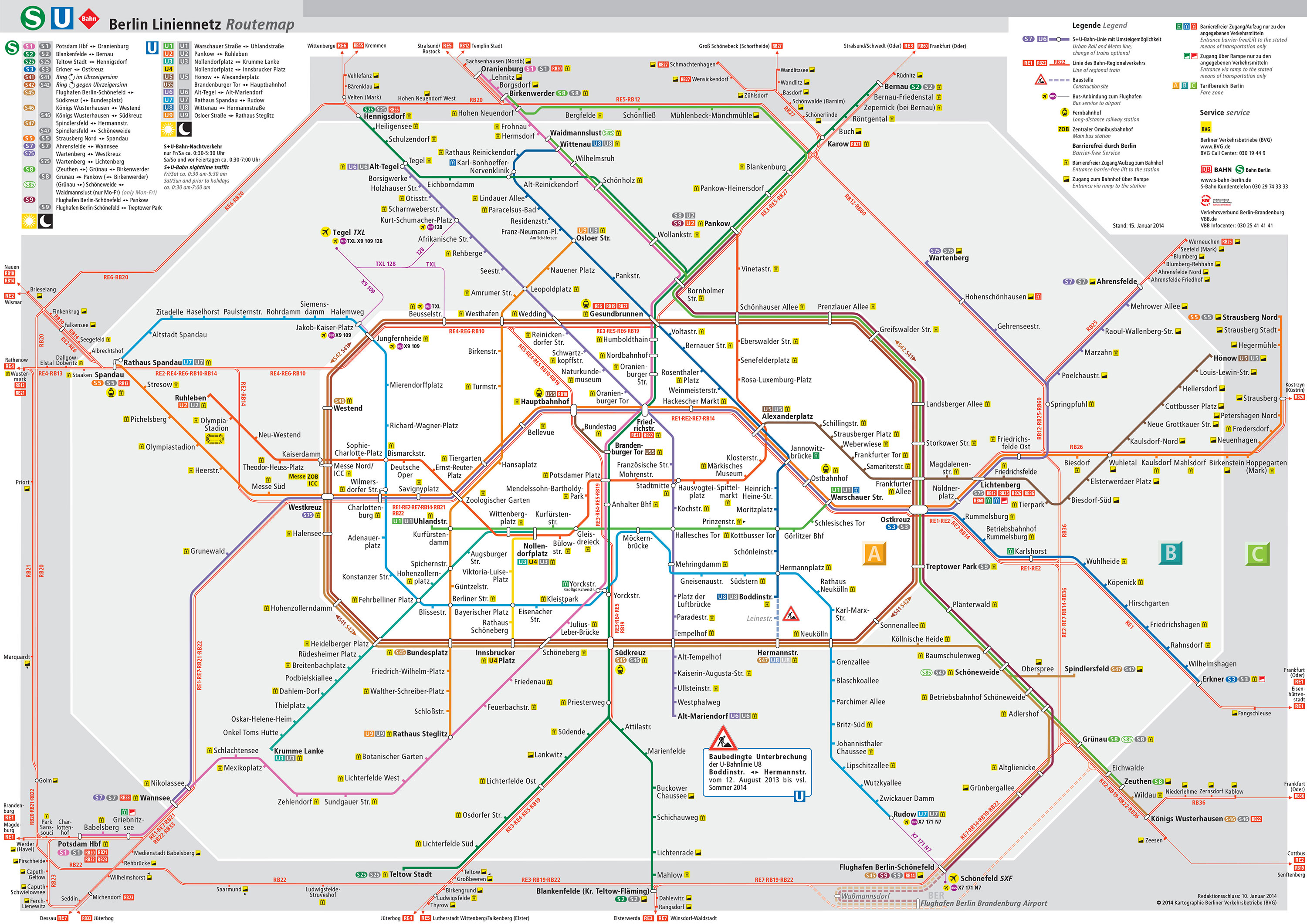 mapa nemacke berlin Map of Berlin commuter rail (s bahn): stations & lines mapa nemacke berlin