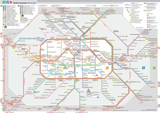 Map of Berlin s bahn, train, urban, commuter & suburban railway network