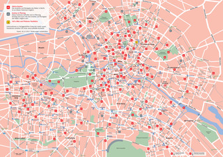 Map of Call a Bike Berlin, bike stations, bike hire